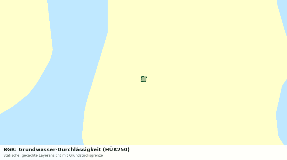 Statische Kartenansicht: BGR: Grundwasser-Durchlässigkeit (HÜK250)