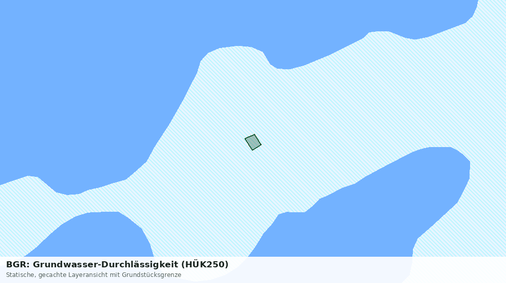 Statische Kartenansicht: BGR: Grundwasser-Durchlässigkeit (HÜK250)