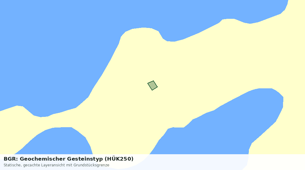 Statische Kartenansicht: BGR: Geochemischer Gesteinstyp (HÜK250)