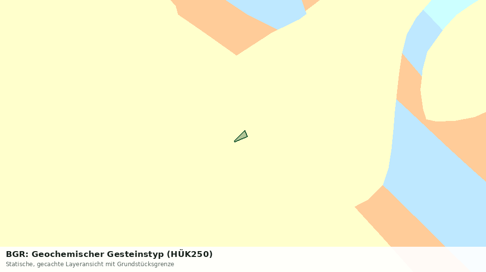 Statische Kartenansicht: BGR: Geochemischer Gesteinstyp (HÜK250)