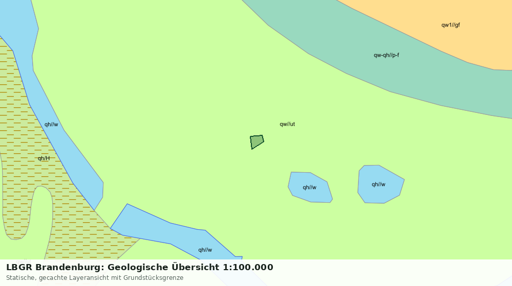Statische Kartenansicht: LBGR Brandenburg: Geologische Übersicht 1:100.000
