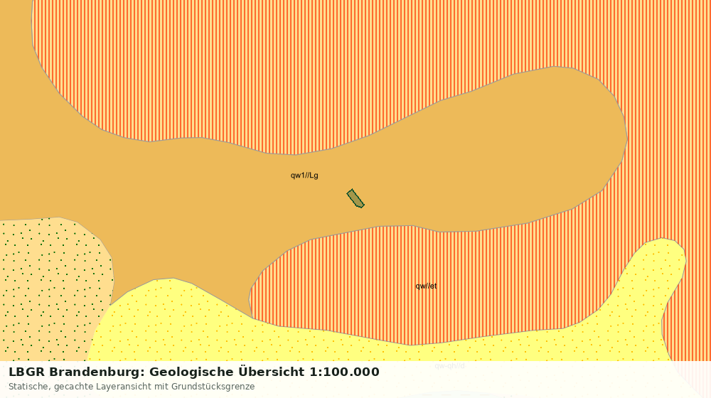 Statische Kartenansicht: LBGR Brandenburg: Geologische Übersicht 1:100.000
