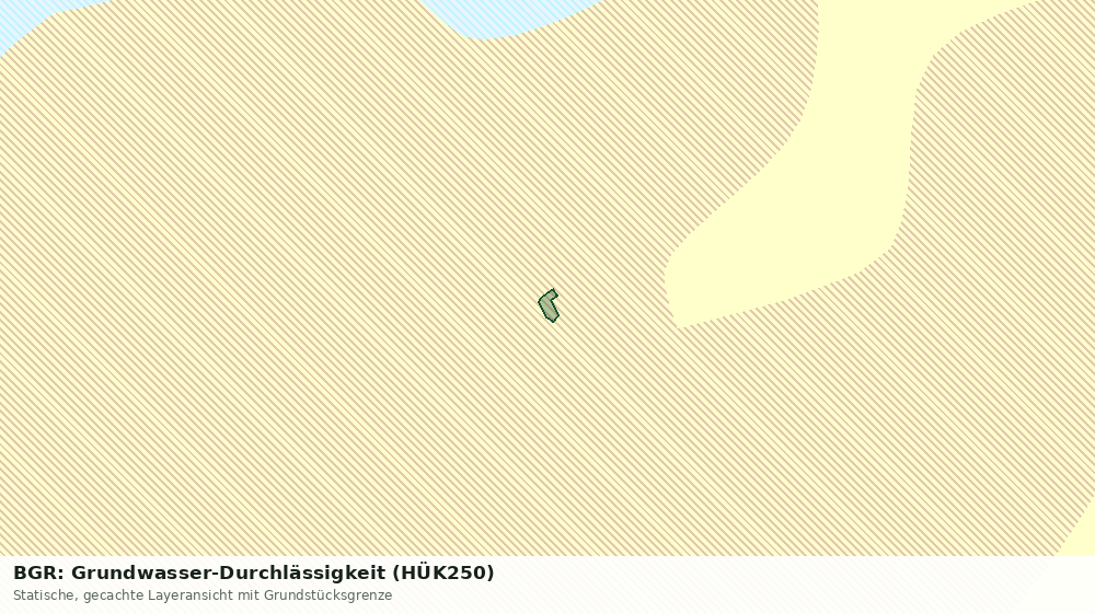 Statische Kartenansicht: BGR: Grundwasser-Durchlässigkeit (HÜK250)