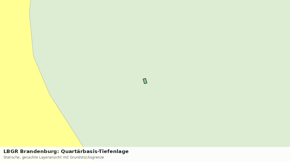 Statische Kartenansicht: LBGR Brandenburg: Quartärbasis-Tiefenlage