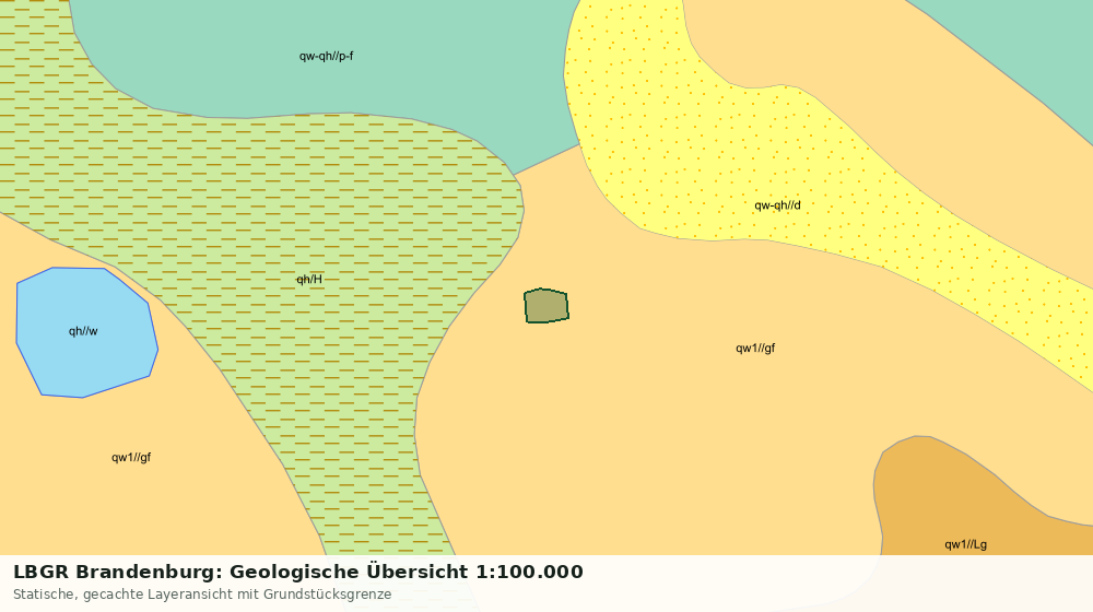Statische Kartenansicht: LBGR Brandenburg: Geologische Übersicht 1:100.000