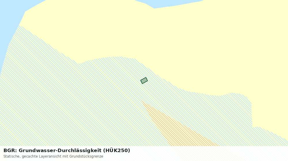 Statische Kartenansicht: BGR: Grundwasser-Durchlässigkeit (HÜK250)