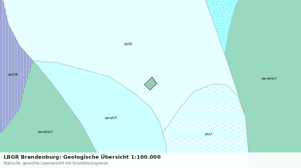 Statische Kartenansicht: LBGR Brandenburg: Geologische Übersicht 1:100.000