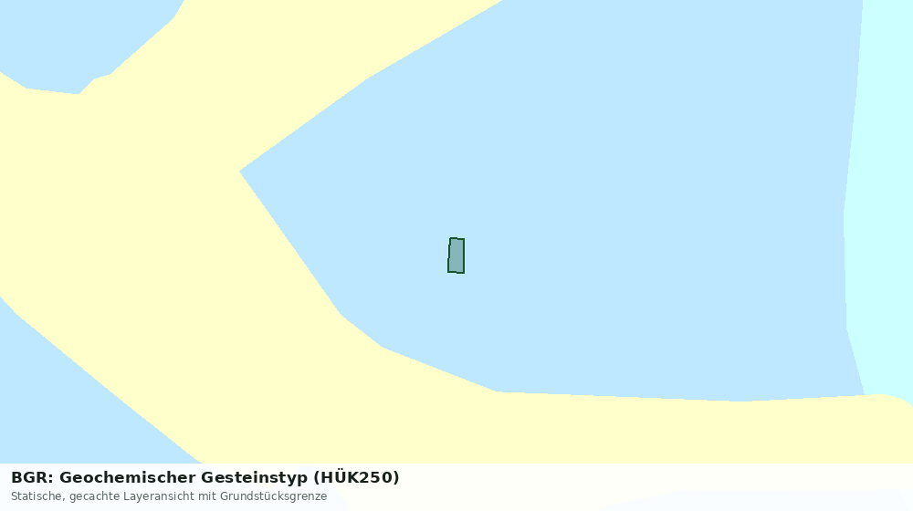 Statische Kartenansicht: BGR: Geochemischer Gesteinstyp (HÜK250)
