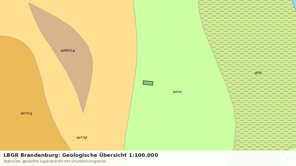 Statische Kartenansicht: LBGR Brandenburg: Geologische Übersicht 1:100.000