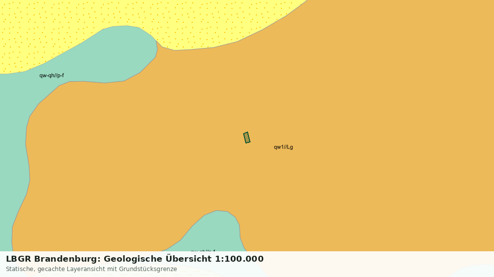 Statische Kartenansicht: LBGR Brandenburg: Geologische Übersicht 1:100.000