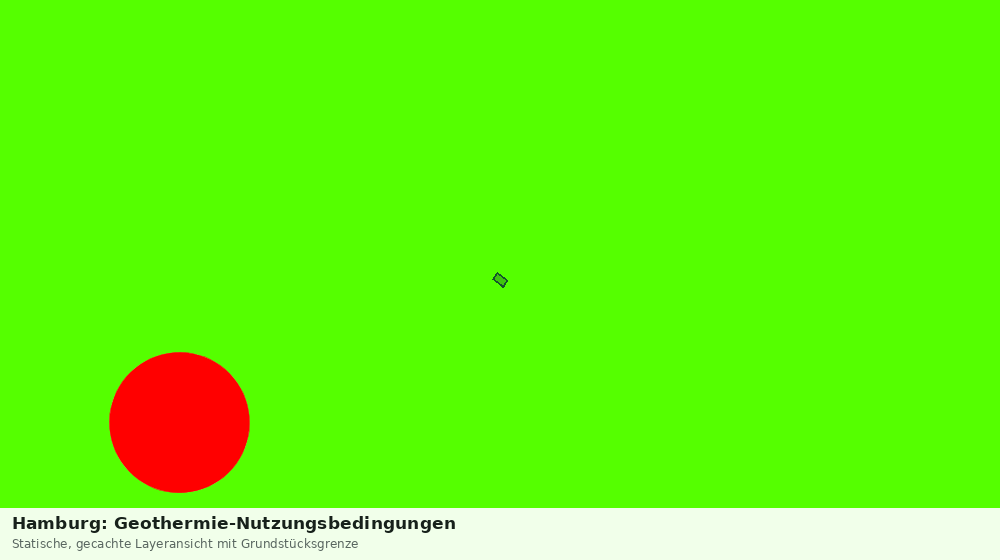 Statische Kartenansicht: Hamburg: Geothermie-Nutzungsbedingungen