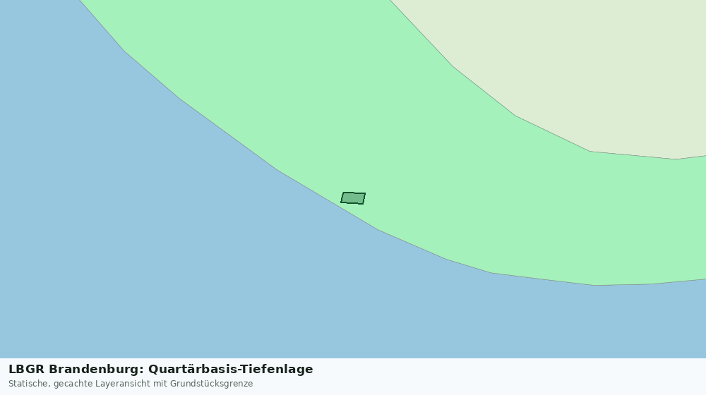 Statische Kartenansicht: LBGR Brandenburg: Quartärbasis-Tiefenlage