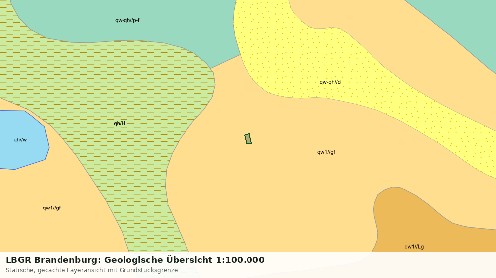 Statische Kartenansicht: LBGR Brandenburg: Geologische Übersicht 1:100.000