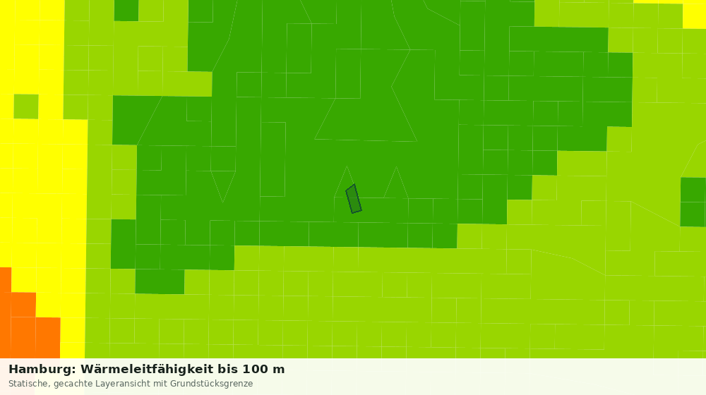 Statische Kartenansicht: Hamburg: Wärmeleitfähigkeit bis 100 m