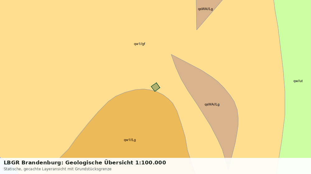 Statische Kartenansicht: LBGR Brandenburg: Geologische Übersicht 1:100.000