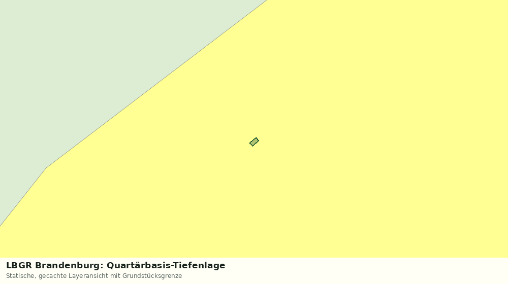 Statische Kartenansicht: LBGR Brandenburg: Quartärbasis-Tiefenlage