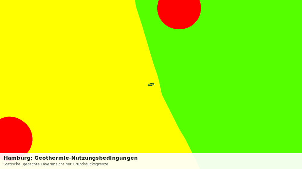 Statische Kartenansicht: Hamburg: Geothermie-Nutzungsbedingungen