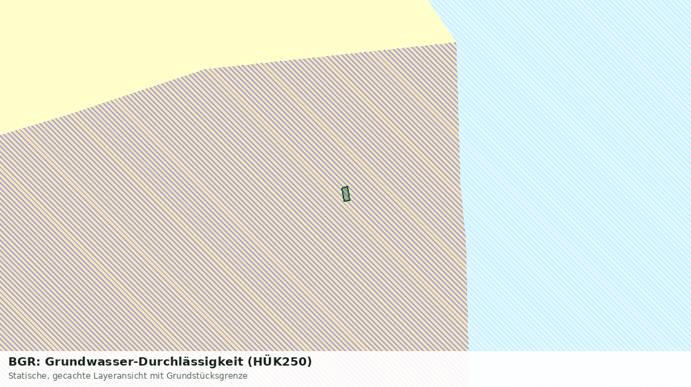 Statische Kartenansicht: BGR: Grundwasser-Durchlässigkeit (HÜK250)
