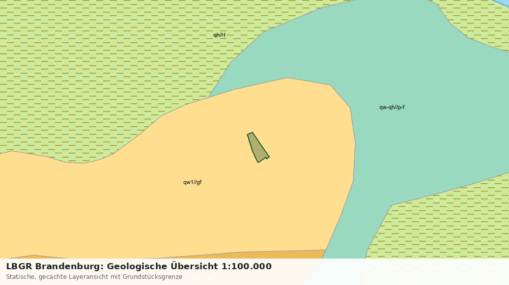 Statische Kartenansicht: LBGR Brandenburg: Geologische Übersicht 1:100.000