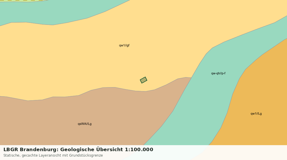 Statische Kartenansicht: LBGR Brandenburg: Geologische Übersicht 1:100.000