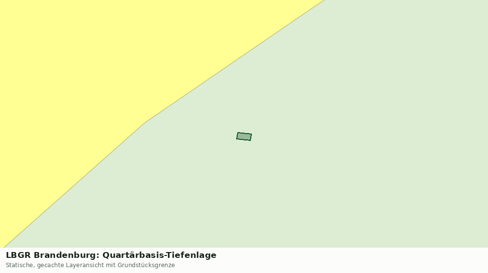 Statische Kartenansicht: LBGR Brandenburg: Quartärbasis-Tiefenlage