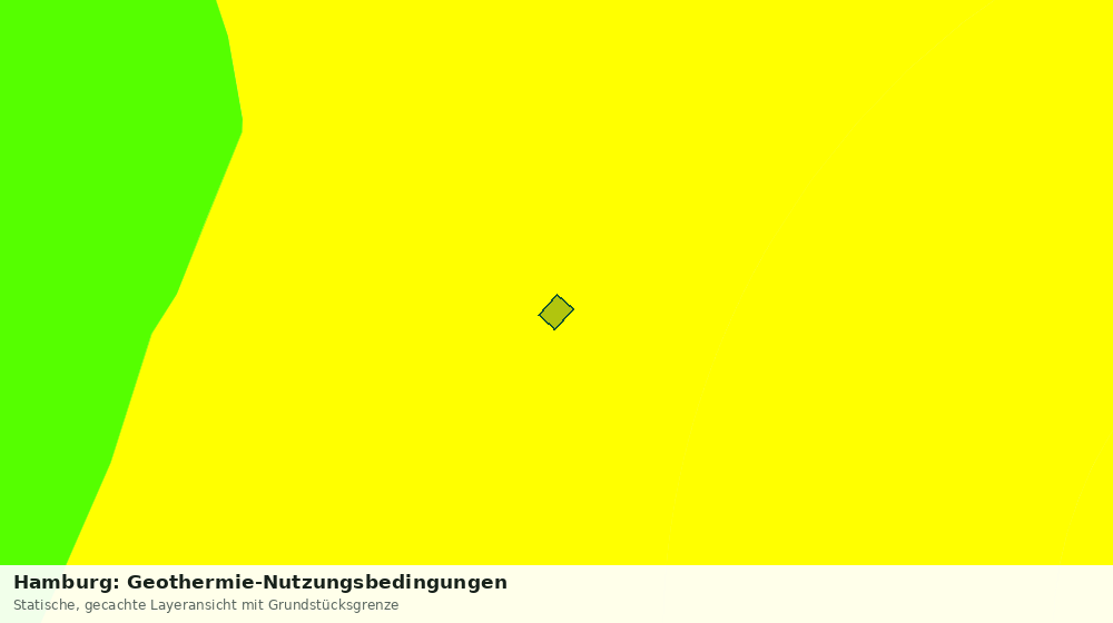 Statische Kartenansicht: Hamburg: Geothermie-Nutzungsbedingungen