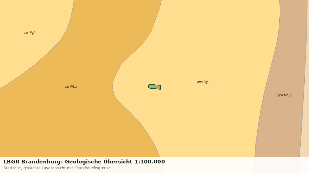Statische Kartenansicht: LBGR Brandenburg: Geologische Übersicht 1:100.000