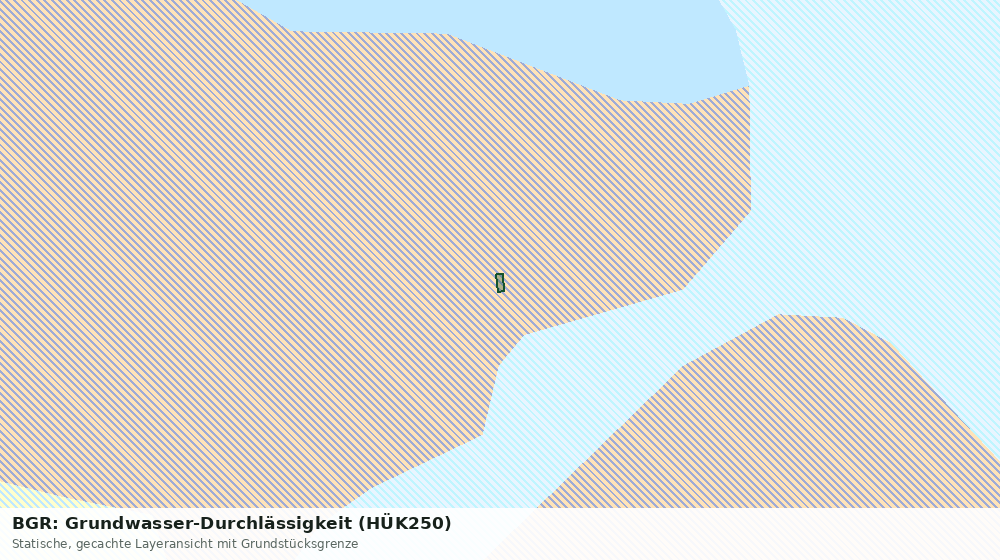 Statische Kartenansicht: BGR: Grundwasser-Durchlässigkeit (HÜK250)