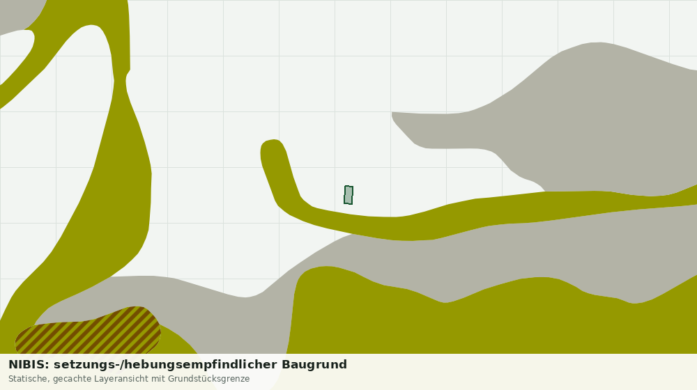 Statische Kartenansicht: NIBIS: setzungs-/hebungsempfindlicher Baugrund