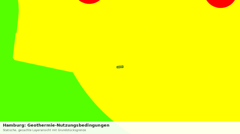 Statische Kartenansicht: Hamburg: Geothermie-Nutzungsbedingungen