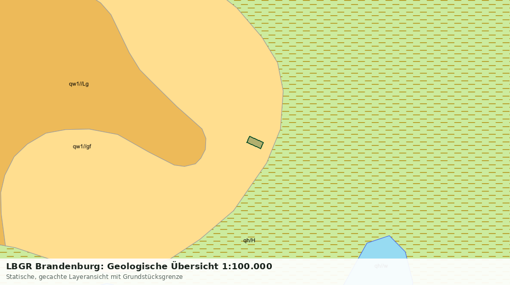 Statische Kartenansicht: LBGR Brandenburg: Geologische Übersicht 1:100.000