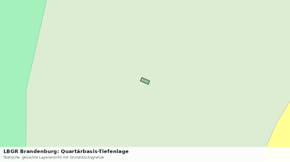 Statische Kartenansicht: LBGR Brandenburg: Quartärbasis-Tiefenlage