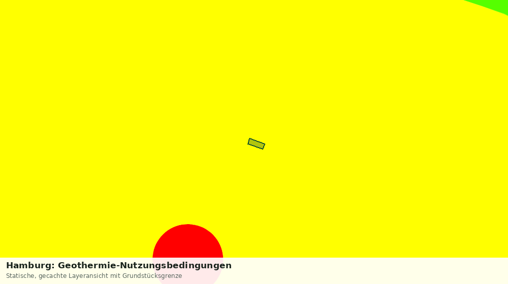 Statische Kartenansicht: Hamburg: Geothermie-Nutzungsbedingungen