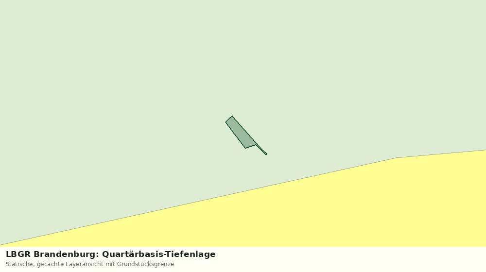 Statische Kartenansicht: LBGR Brandenburg: Quartärbasis-Tiefenlage
