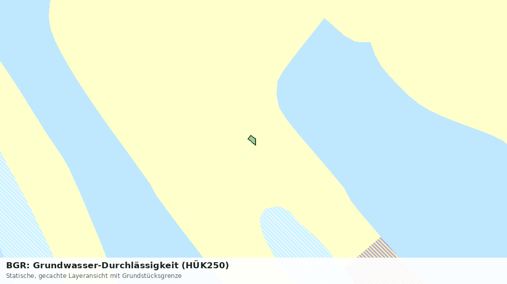 Statische Kartenansicht: BGR: Grundwasser-Durchlässigkeit (HÜK250)