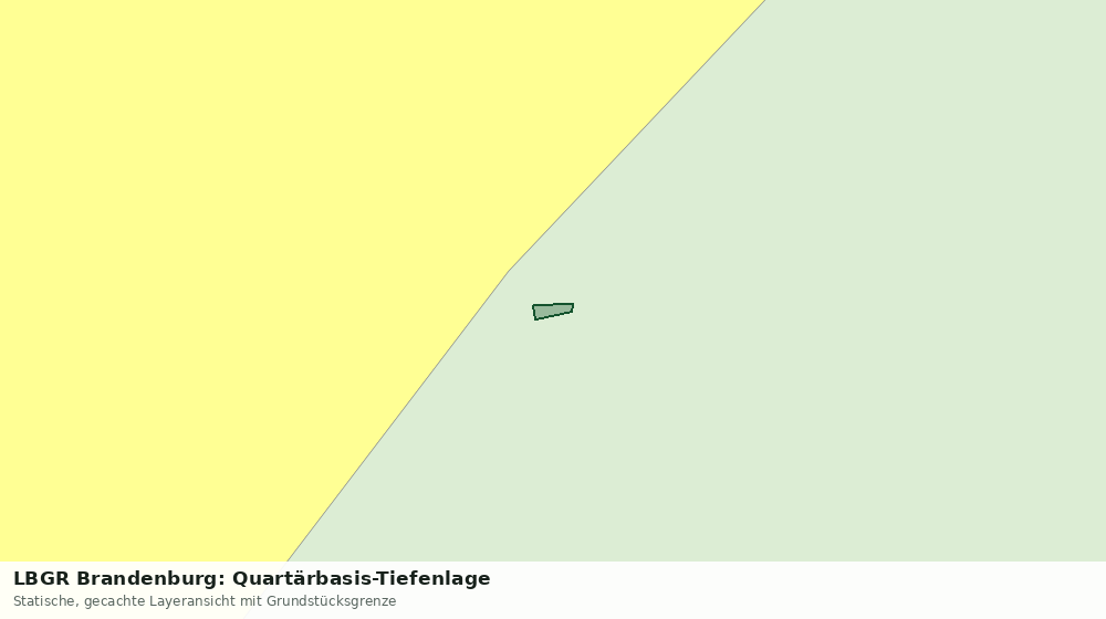 Statische Kartenansicht: LBGR Brandenburg: Quartärbasis-Tiefenlage