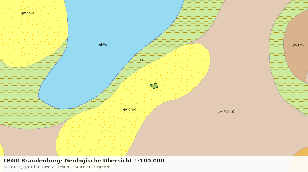 Statische Kartenansicht: LBGR Brandenburg: Geologische Übersicht 1:100.000