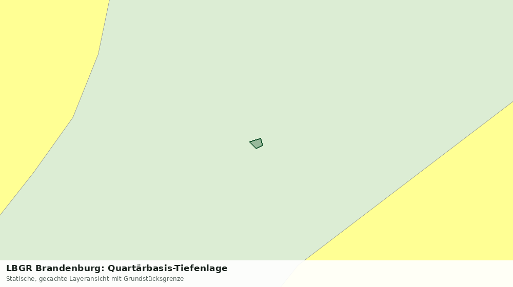 Statische Kartenansicht: LBGR Brandenburg: Quartärbasis-Tiefenlage