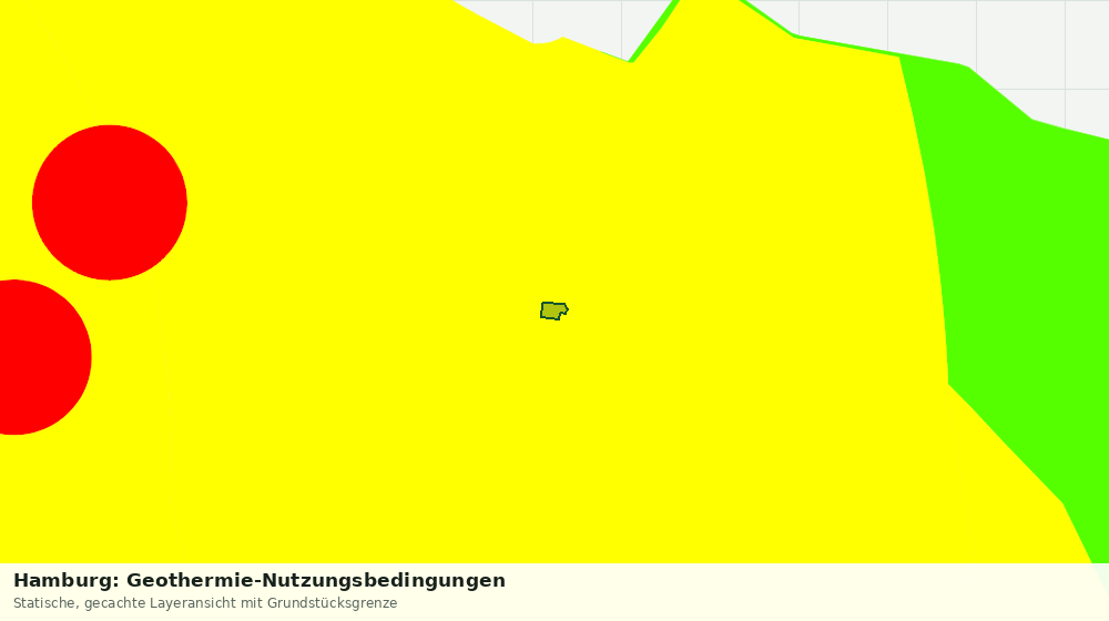 Statische Kartenansicht: Hamburg: Geothermie-Nutzungsbedingungen