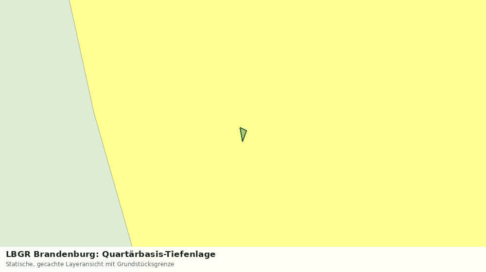 Statische Kartenansicht: LBGR Brandenburg: Quartärbasis-Tiefenlage