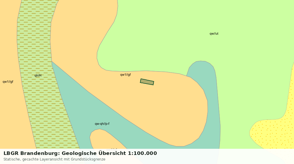 Statische Kartenansicht: LBGR Brandenburg: Geologische Übersicht 1:100.000