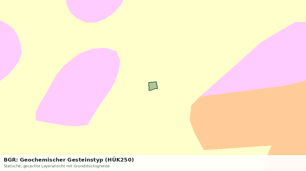 Statische Kartenansicht: BGR: Geochemischer Gesteinstyp (HÜK250)