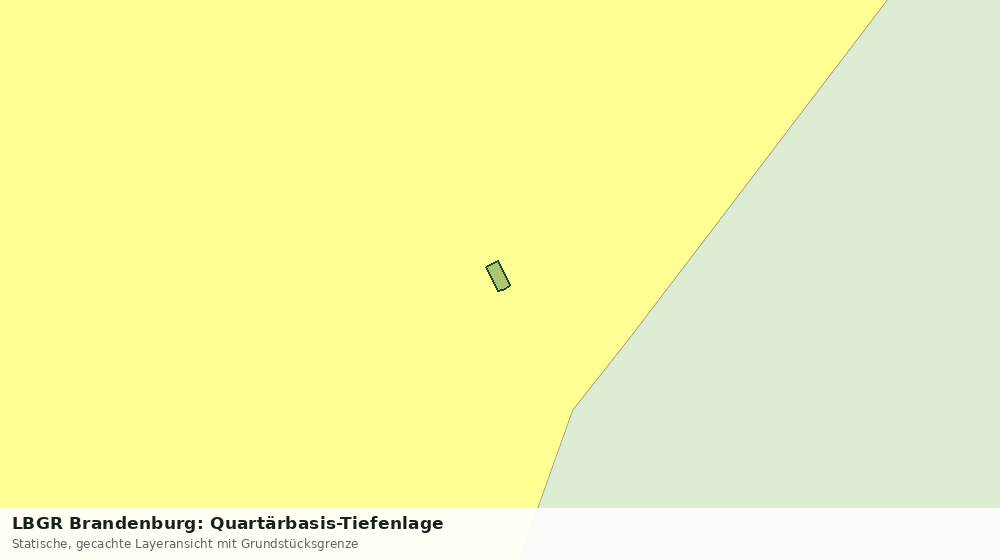 Statische Kartenansicht: LBGR Brandenburg: Quartärbasis-Tiefenlage