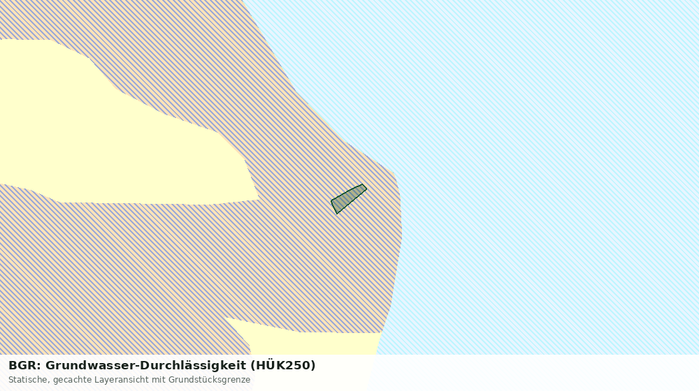 Statische Kartenansicht: BGR: Grundwasser-Durchlässigkeit (HÜK250)