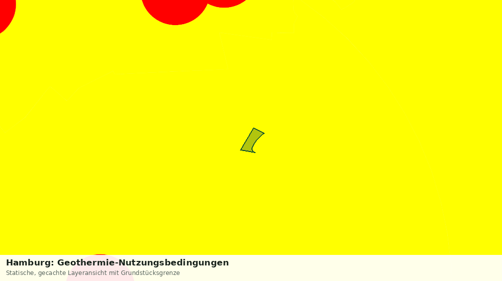 Statische Kartenansicht: Hamburg: Geothermie-Nutzungsbedingungen
