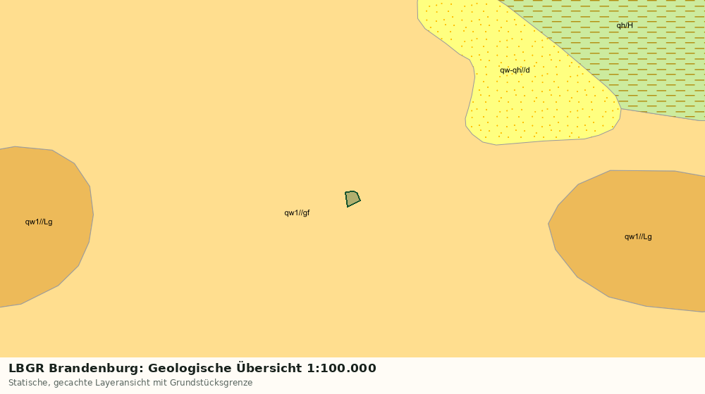 Statische Kartenansicht: LBGR Brandenburg: Geologische Übersicht 1:100.000