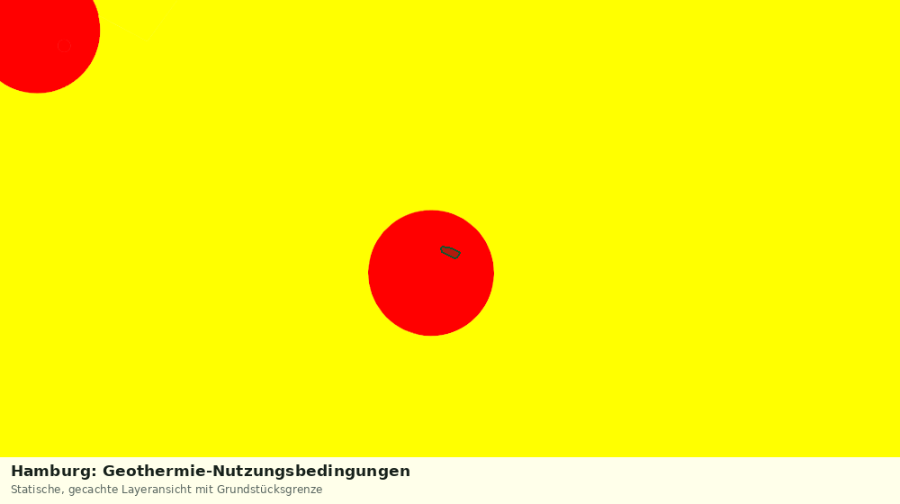 Statische Kartenansicht: Hamburg: Geothermie-Nutzungsbedingungen
