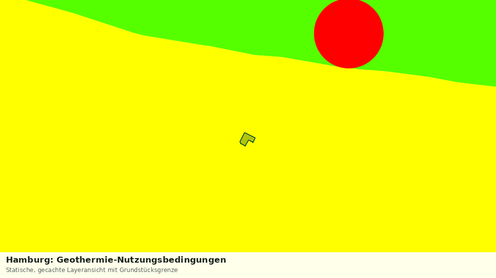 Statische Kartenansicht: Hamburg: Geothermie-Nutzungsbedingungen