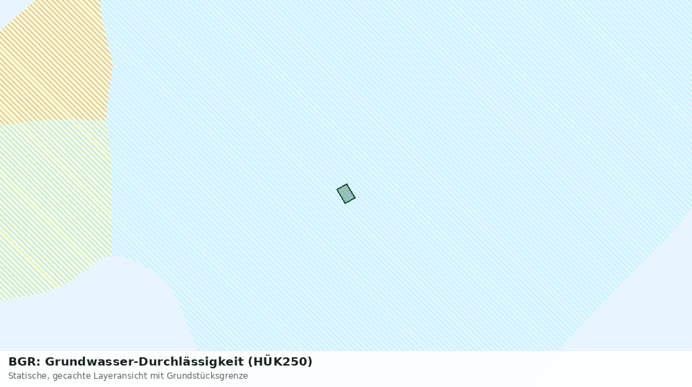 Statische Kartenansicht: BGR: Grundwasser-Durchlässigkeit (HÜK250)