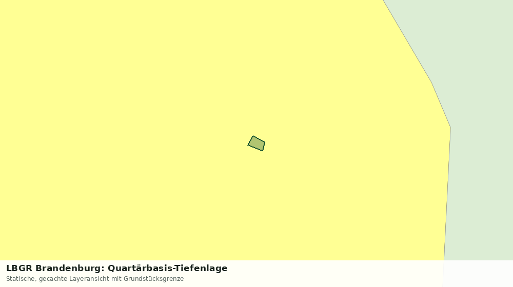 Statische Kartenansicht: LBGR Brandenburg: Quartärbasis-Tiefenlage